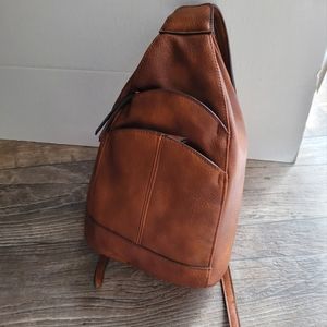 Crossbody Travel Bag, Brown, New